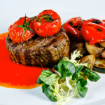 quick made swiss steak with Tomatoes recipe