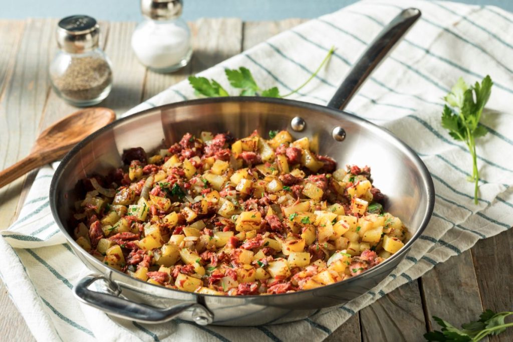 Making of Vegan Corned Beef Hash Recipe
