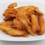 kfc potato wedges from re use of use leftover seasoned flour and egg mixture