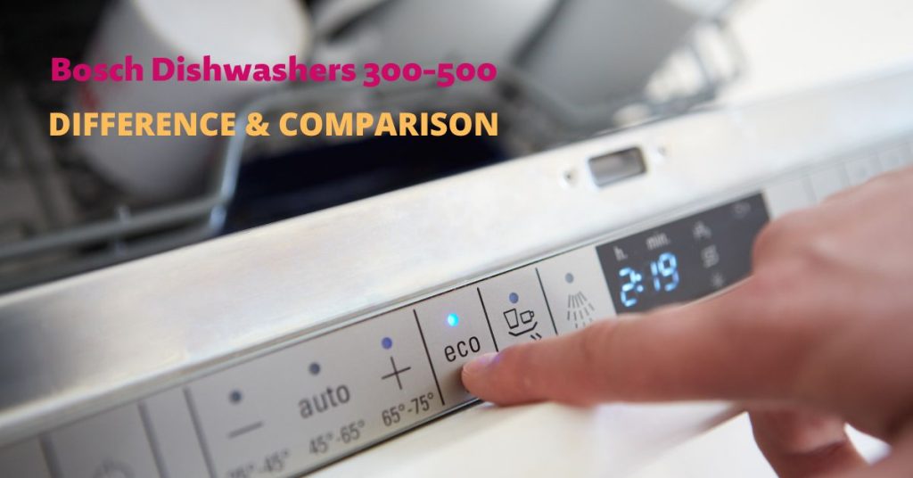 a human hand from right side touches the dishwasher panel for operation