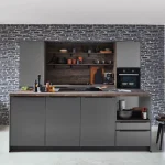 centric look of charcoal grey kitchen
