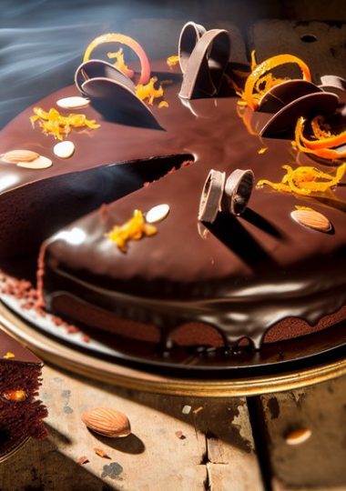 chocolate orange almond cake