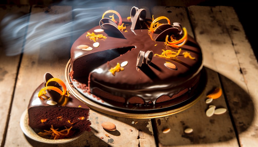chocolate orange almond cake