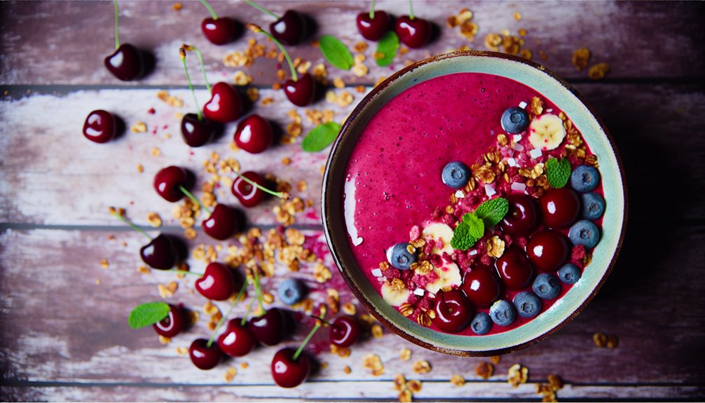cherry berry smoothie bowl