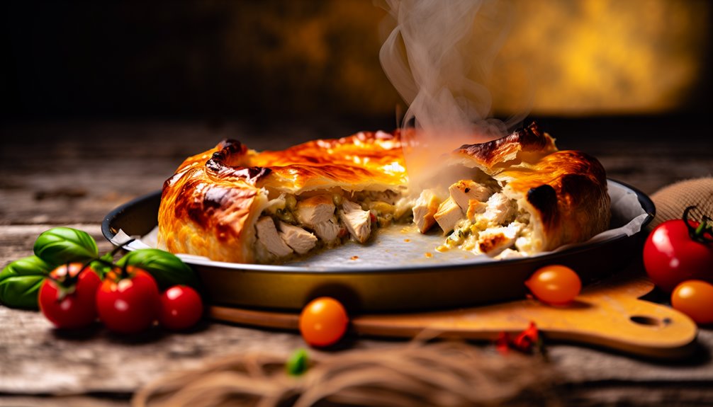chicken and cheese pastry