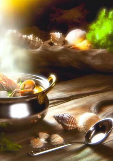 clam shrimp broth preparation