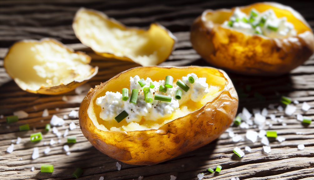 cottage cheese stuffed skins
