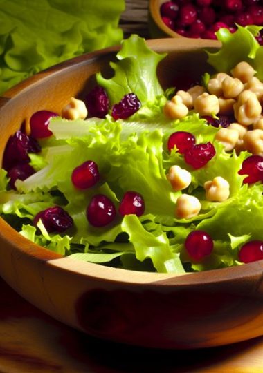 lettuce salad with cranberries
