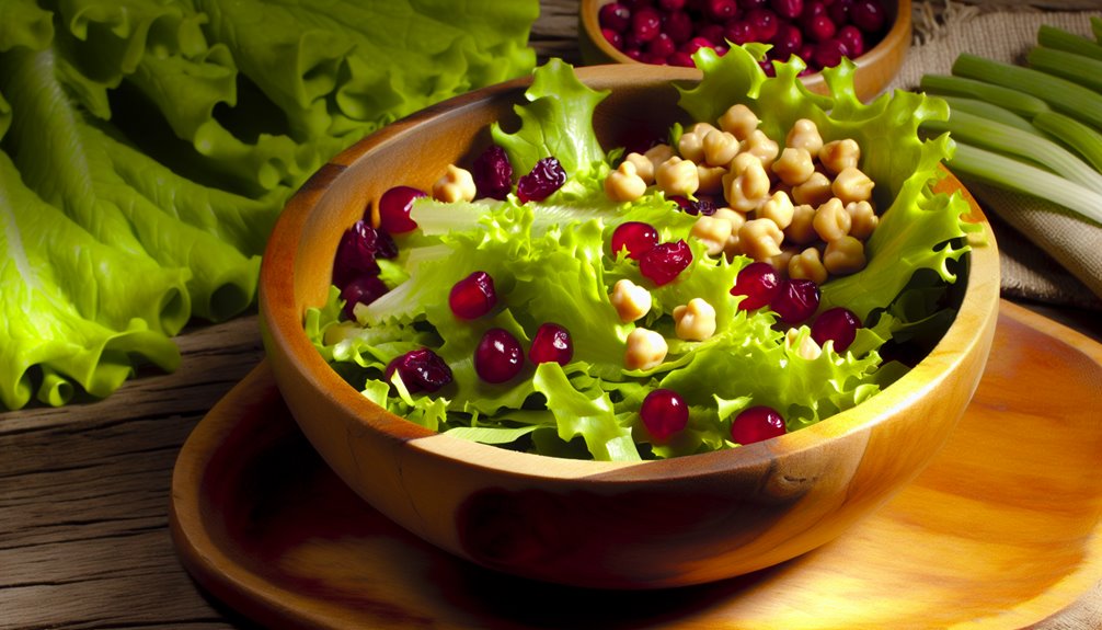lettuce salad with cranberries