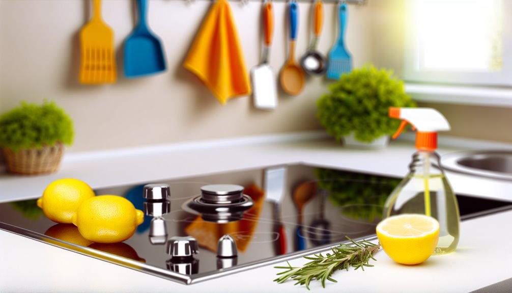 quick kitchen stove cleaning
