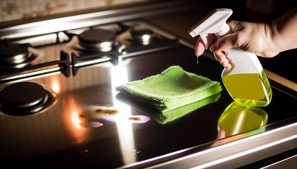 quick stove grease cleaning