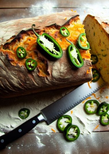 vegan jalapeno cheddar bread