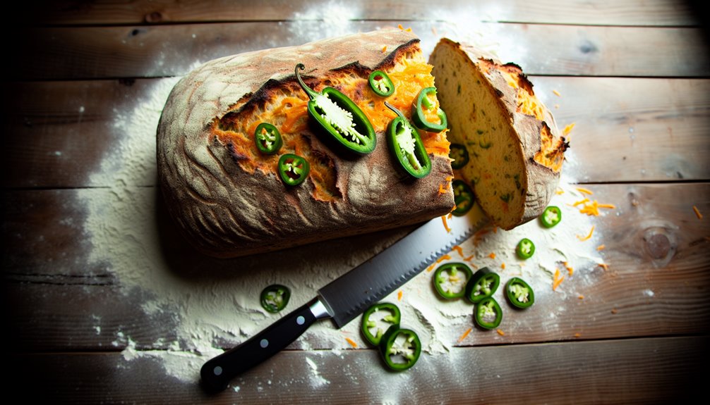 vegan jalapeno cheddar bread